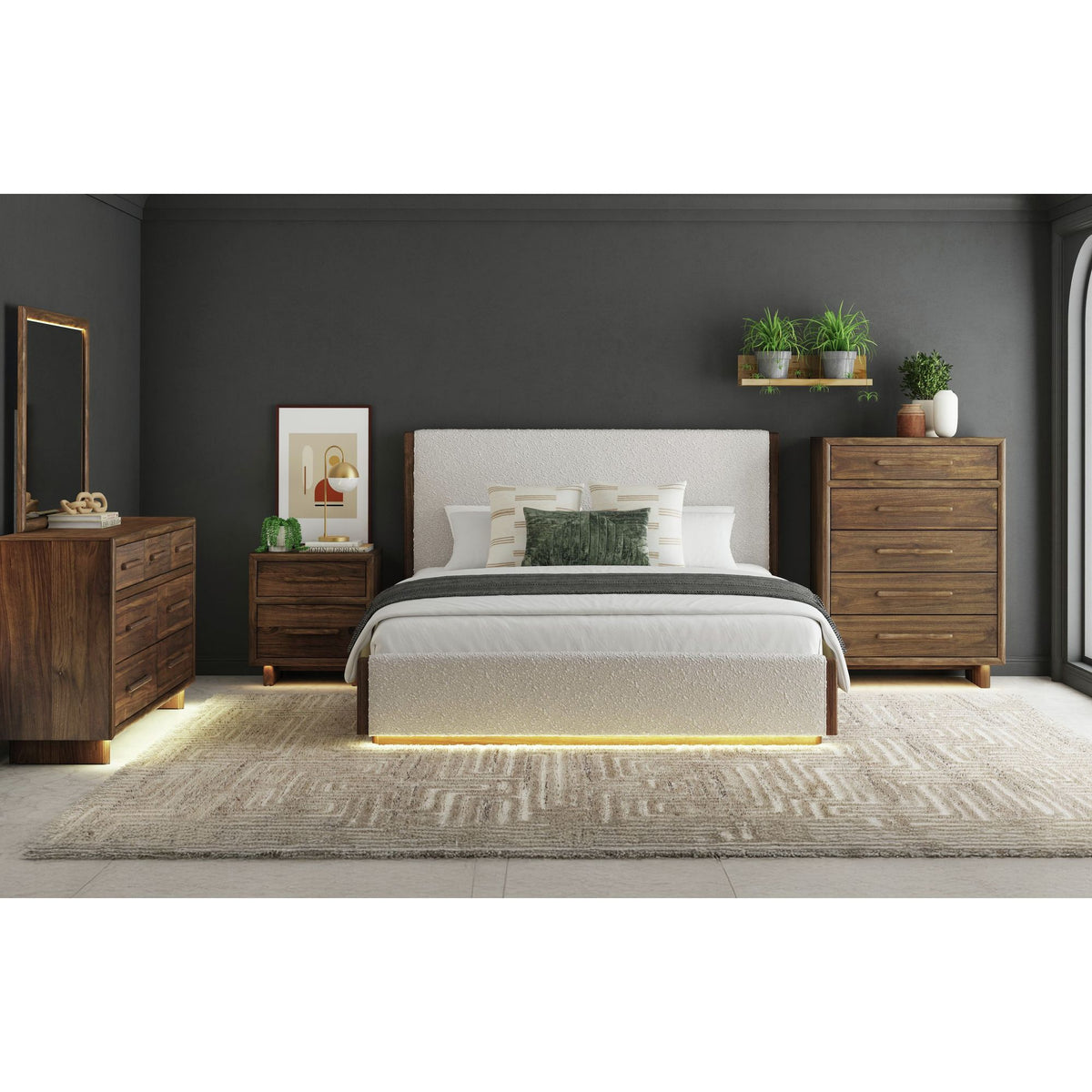Brisbane Chest with LED in Brown - Jack’s Furniture and More (Laredo, TX)