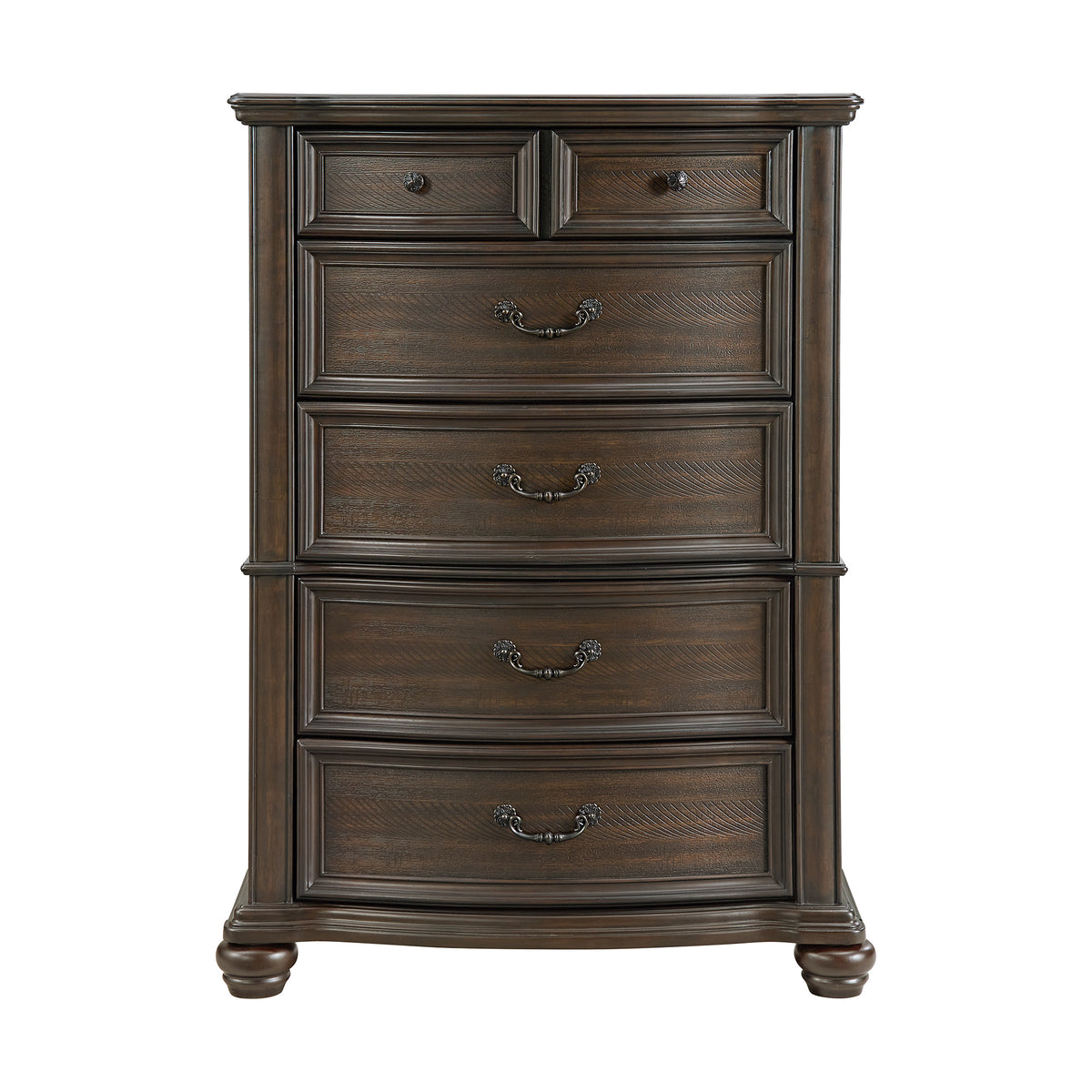 Brunswick 5-Drawer Chest in Mahogany - Jack’s Furniture and More (Laredo, TX)