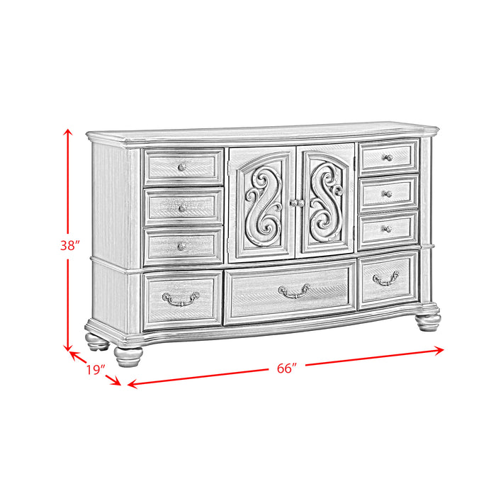 Brunswick 7-Drawer Dresser in Mahogany - Jack’s Furniture and More (Laredo, TX)