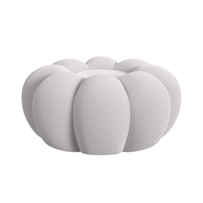 Bubble Swivel Chair and Ottoman in Grey - Jack’s Furniture and More (Laredo, TX)