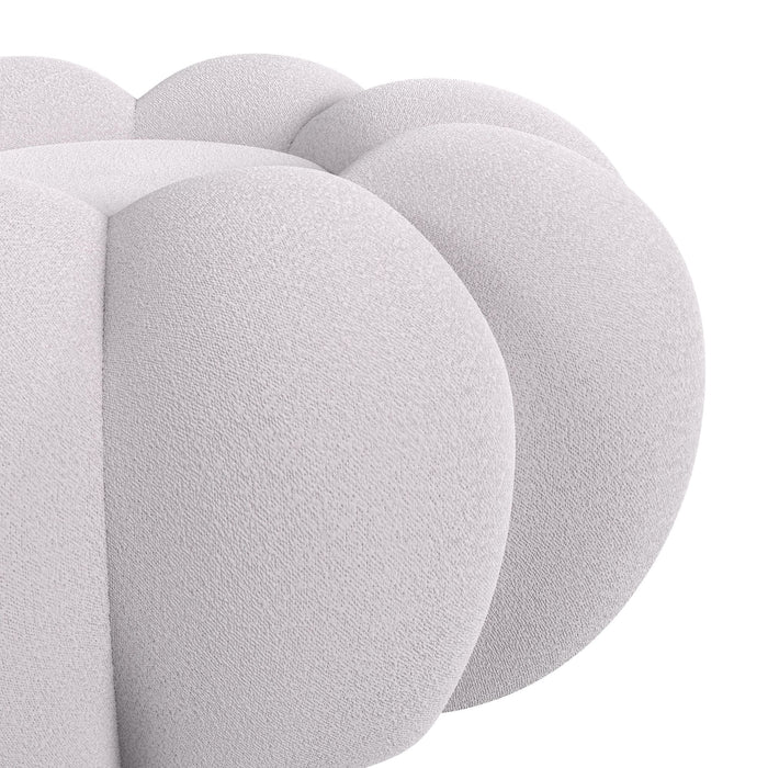 Bubble Swivel Chair and Ottoman in Grey - Jack’s Furniture and More (Laredo, TX)