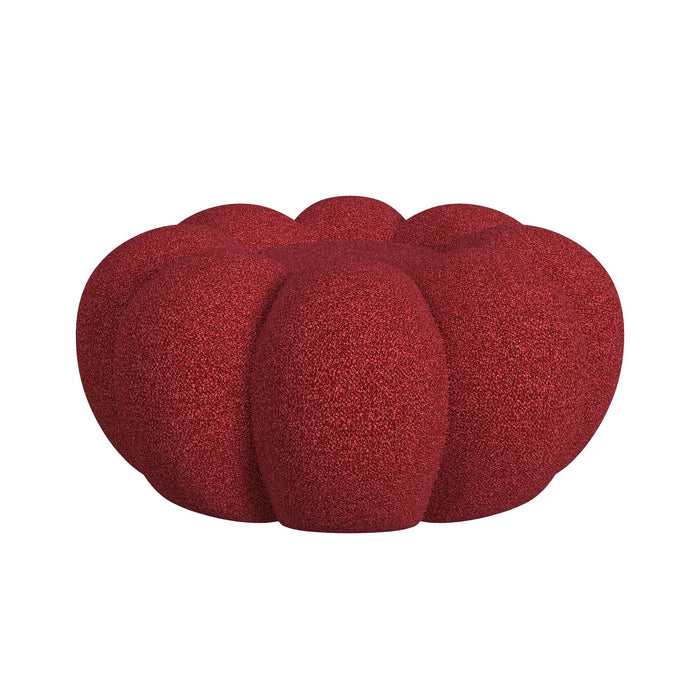 Bubble Swivel Chair and Ottoman in Red - Jack’s Furniture and More (Laredo, TX)