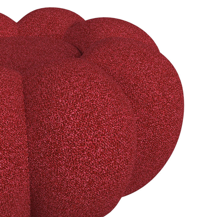 Bubble Swivel Chair and Ottoman in Red - Jack’s Furniture and More (Laredo, TX)