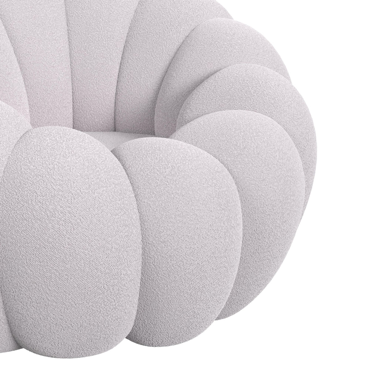 Bubble Swivel Chair and Ottoman in Grey - Jack’s Furniture and More (Laredo, TX)