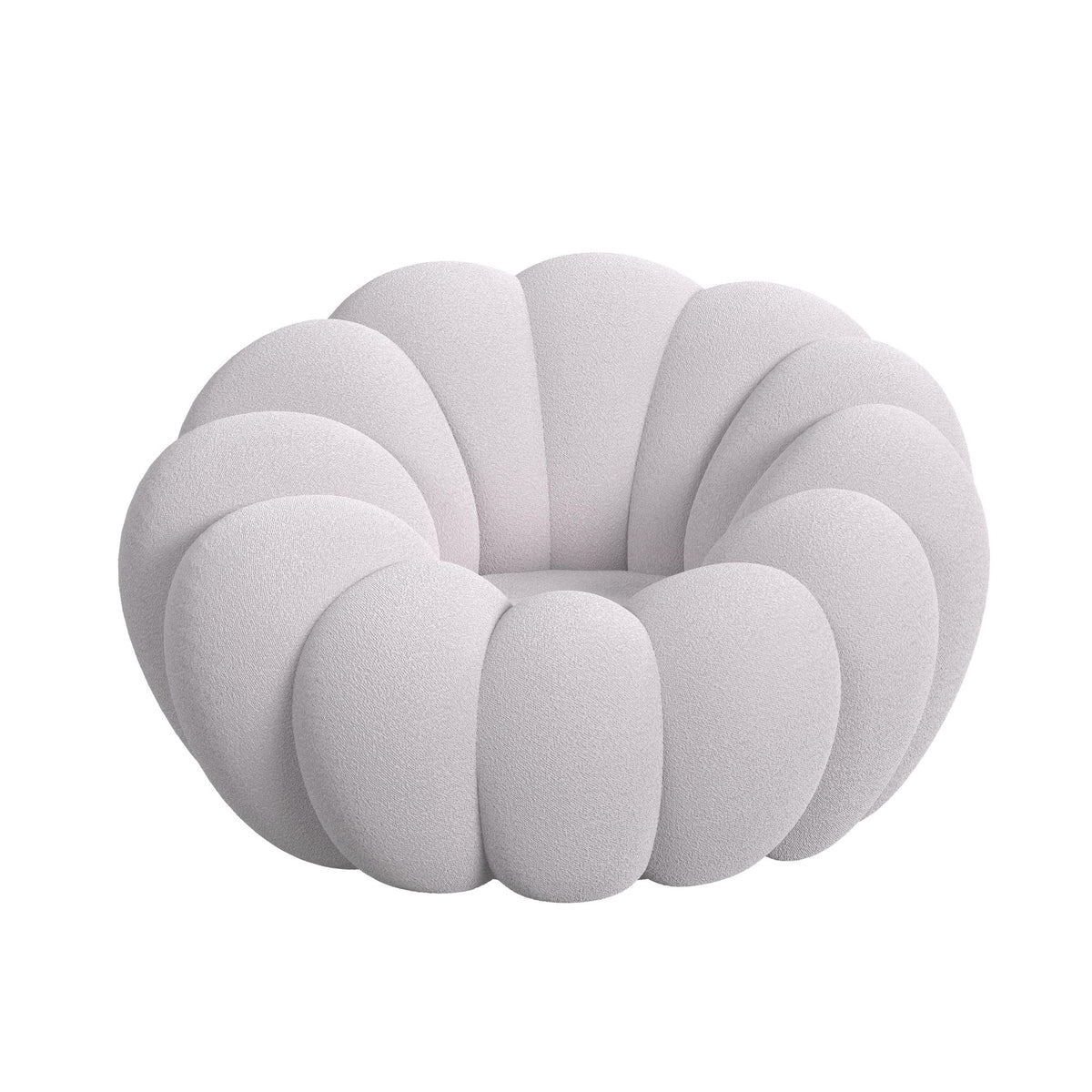 Bubble Swivel Chair and Ottoman in Grey - Jack’s Furniture and More (Laredo, TX)