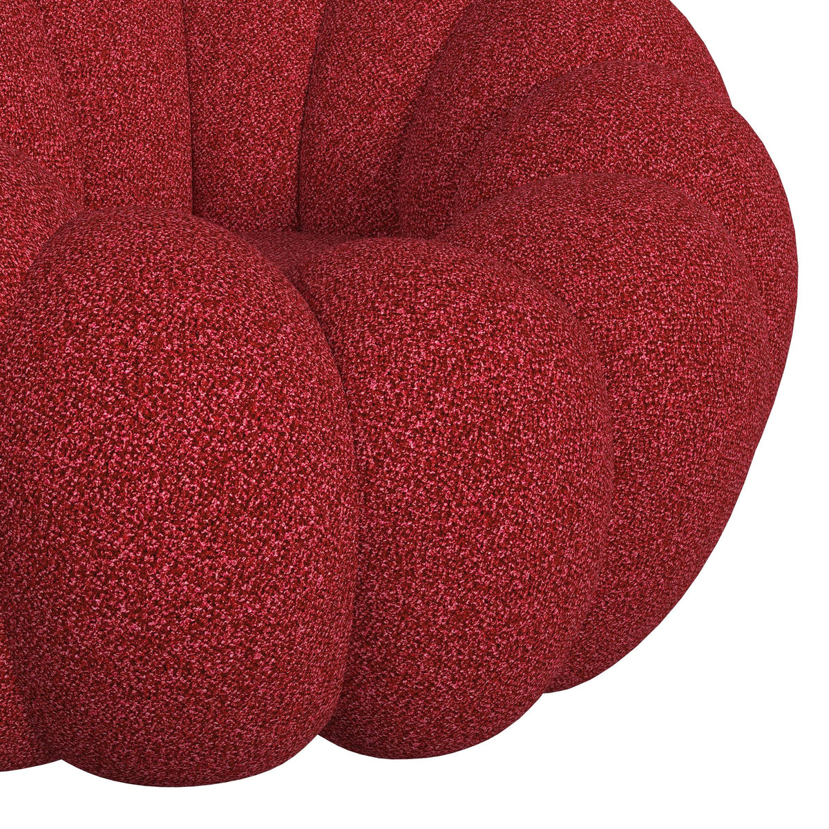 Bubble Swivel Chair and Ottoman in Red - Jack’s Furniture and More (Laredo, TX)