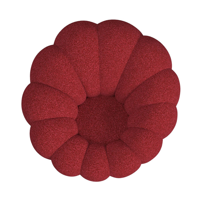 Bubble Swivel Chair and Ottoman in Red - Jack’s Furniture and More (Laredo, TX)