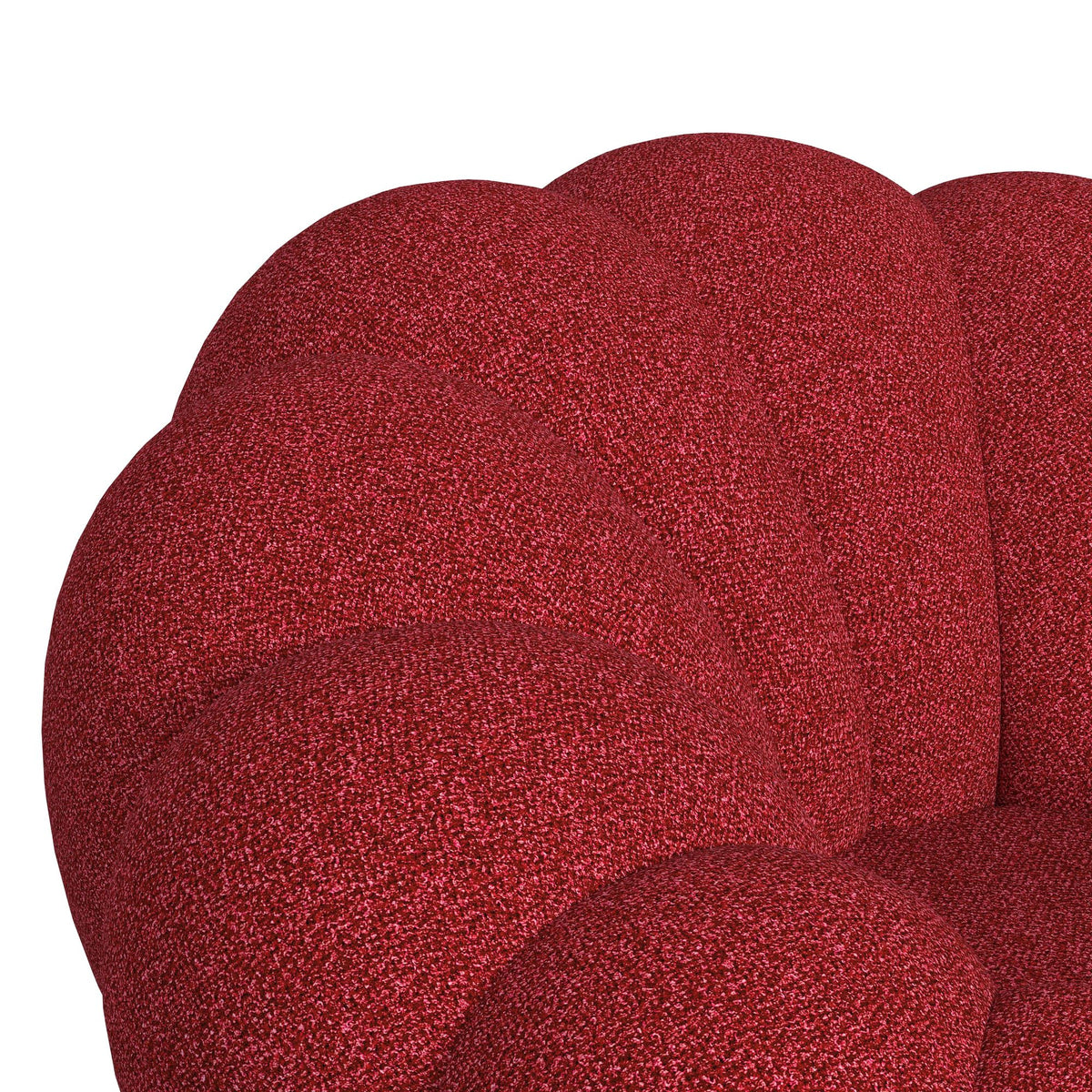 Bubble Swivel Chair and Ottoman in Red - Jack’s Furniture and More (Laredo, TX)