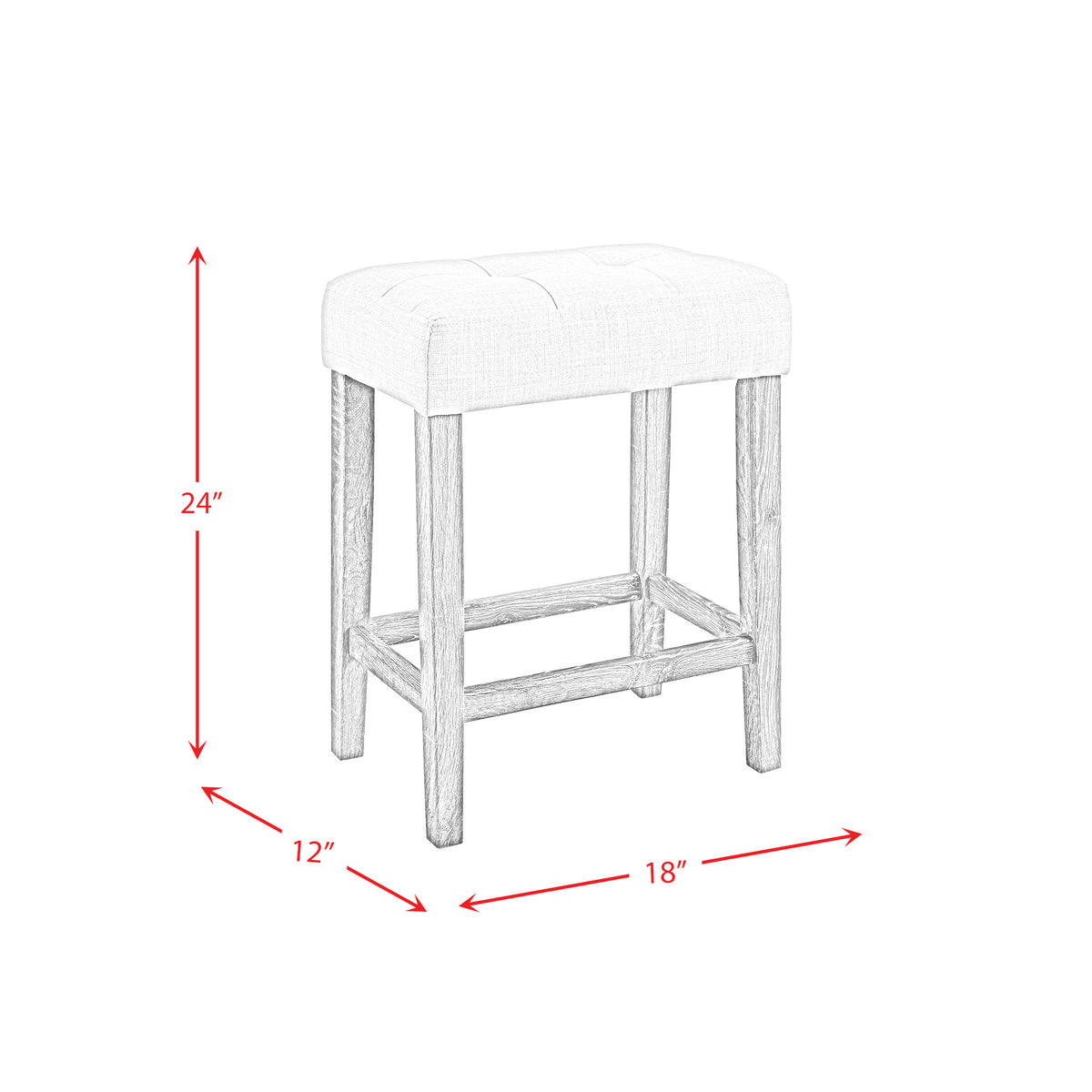 Oak Lawn Bar Table - 3A Single Pack (Table + Three Stools)