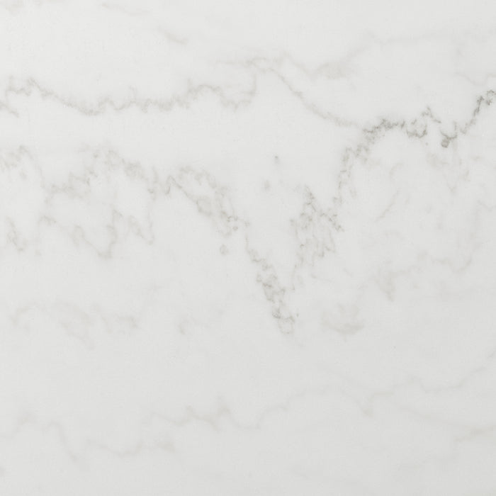 Francesca White Marble Rectangular 5PC Dining Set-Table & Four Grey PU Chairs - Jack’s Furniture and More (Laredo, TX)