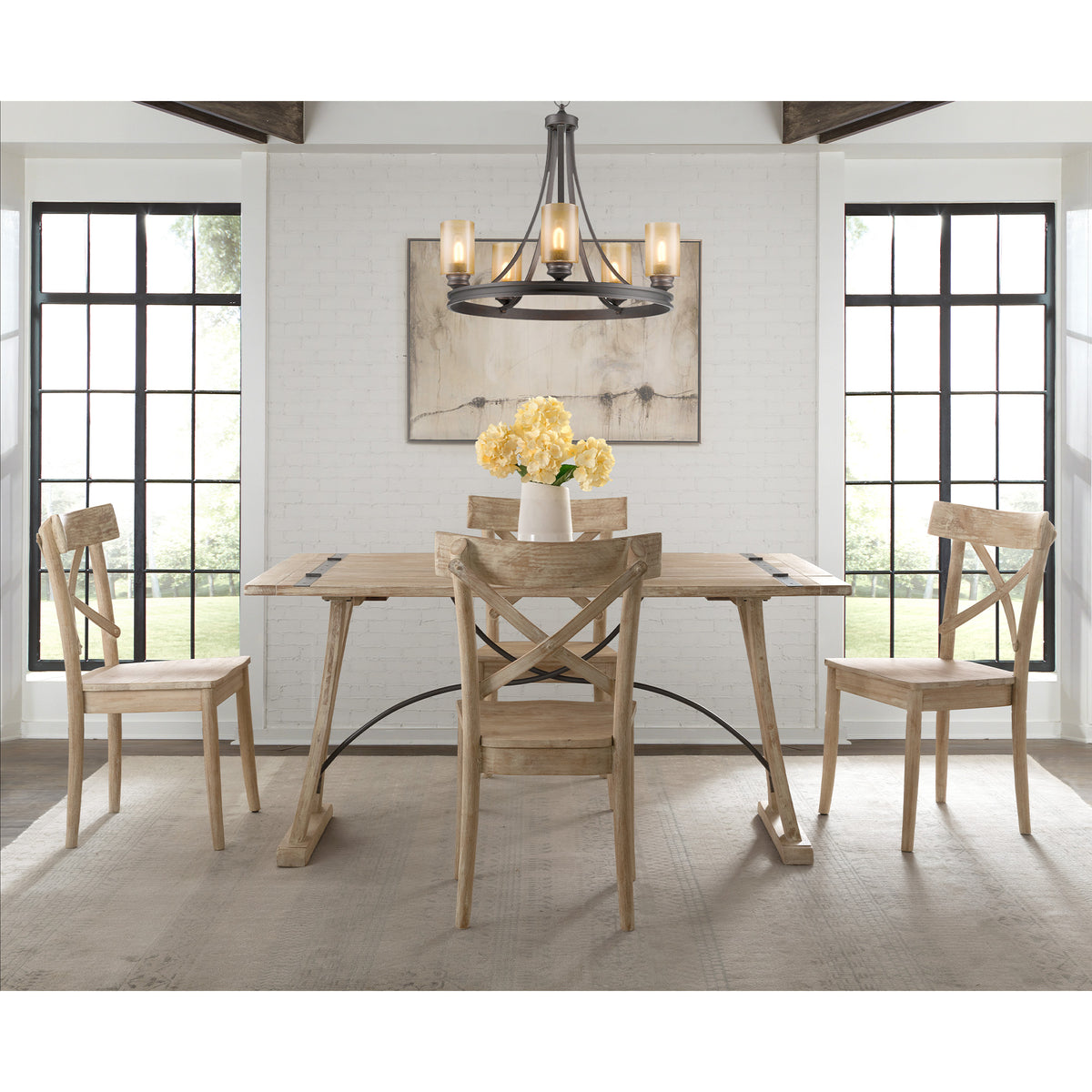Callista Folding Top 5PC Dining Set-Table and Four Chairs - Jack’s Furniture and More (Laredo, TX)