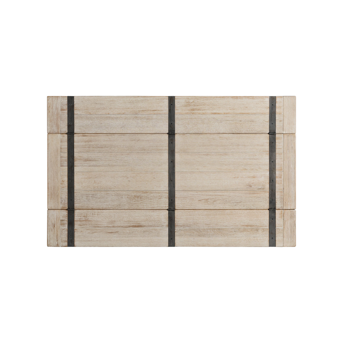 (D680-33) Callista- Folding Top Dining Table- Beach/Natural Metal