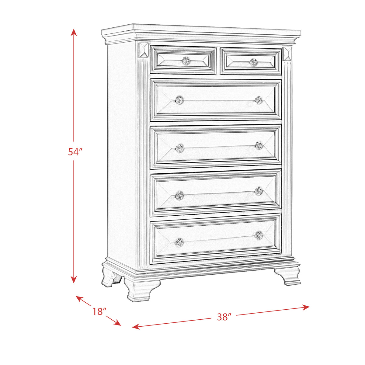 Calloway Chest Antique White Color - Jack’s Furniture and More (Laredo, TX)