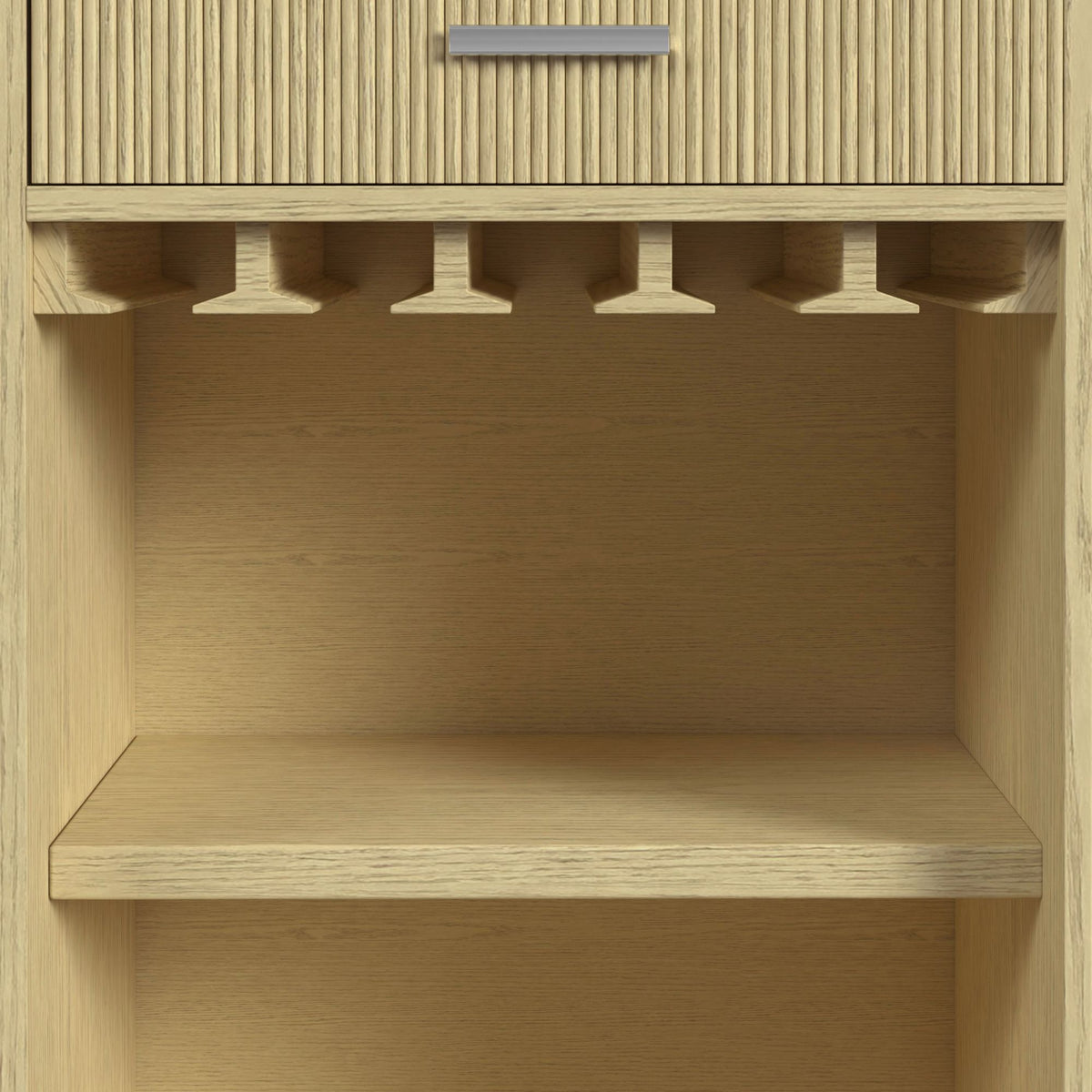 Cambrie Buffet with LED and Power in Off-White and Natural - Jack’s Furniture and More (Laredo, TX)