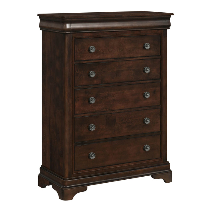 Cameron Cherry Sleigh Bedroom Set - Jack’s Furniture and More (Laredo, TX)