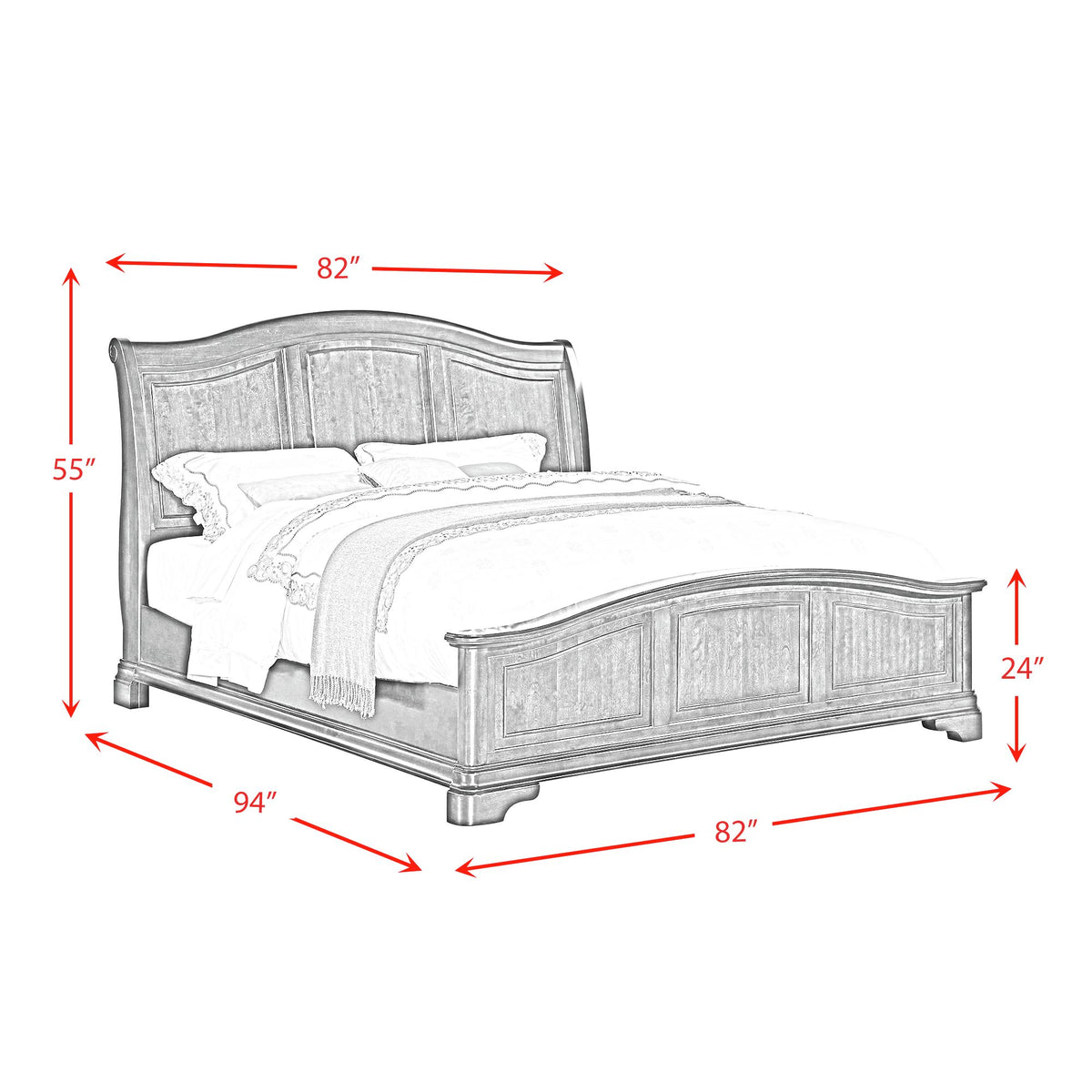 Cameron Cherry Panel Bedroom Set