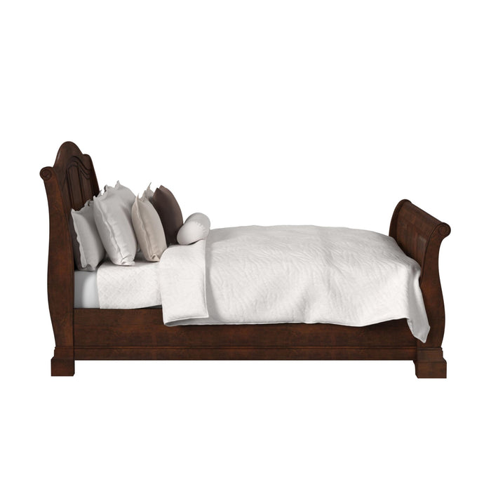 Cameron Cherry Sleigh Bed - Jack’s Furniture and More (Laredo, TX)