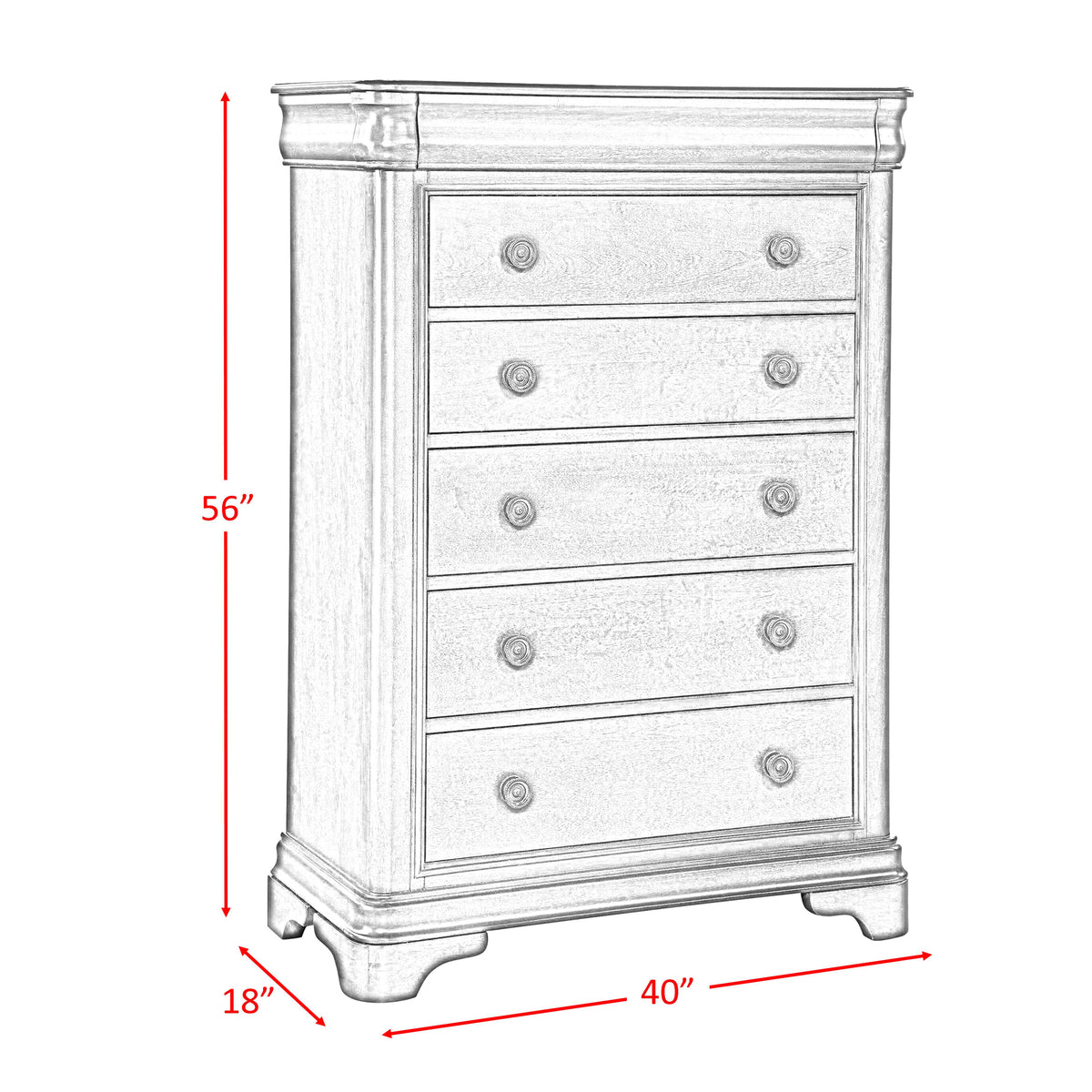 Cameron Cherry Sleigh Bedroom Set