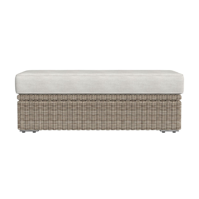 Carmona Ottoman - Natural and Olefin Beige - Jack’s Furniture and More (Laredo, TX)