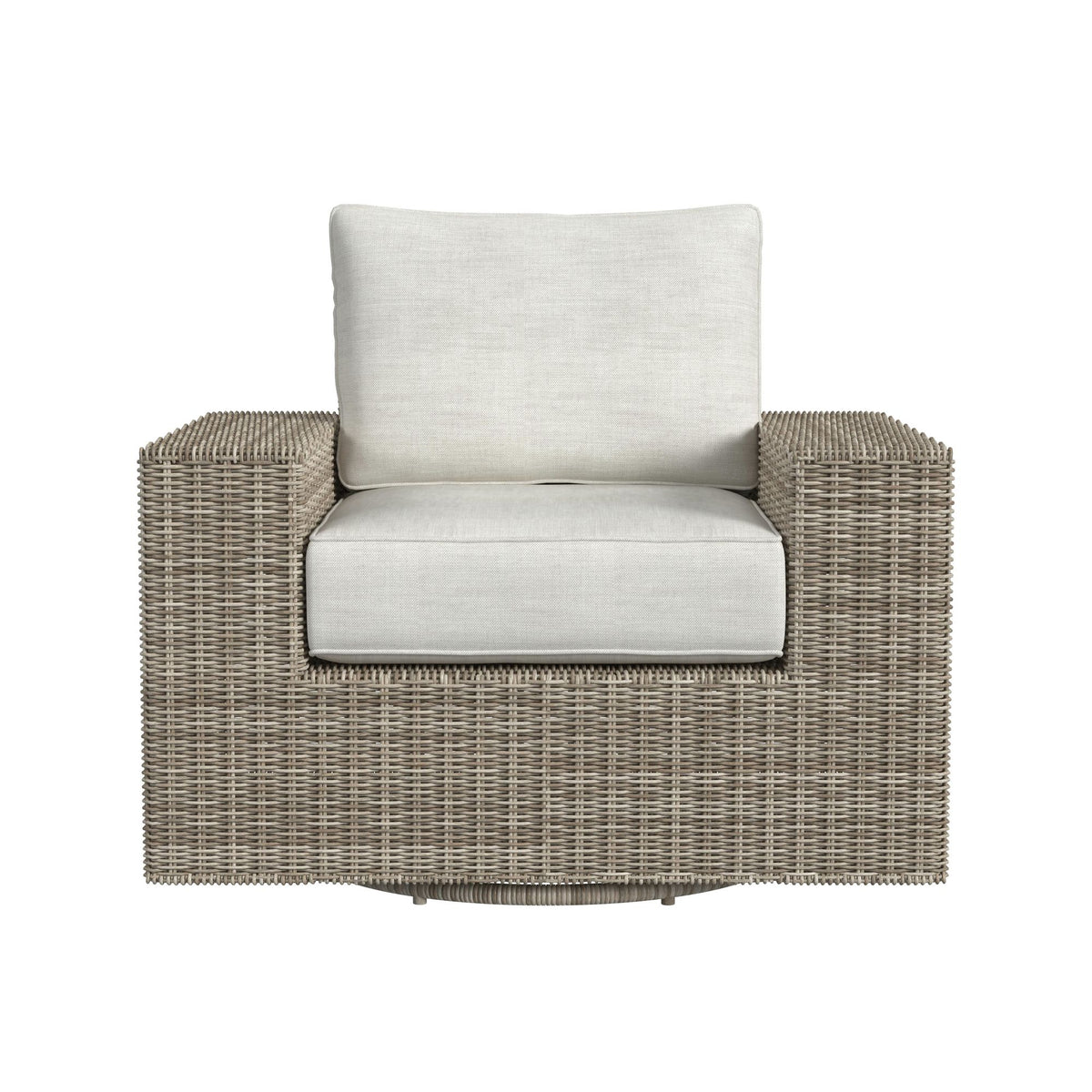Carmona Swivel Chair - Natural and Olefin Beige