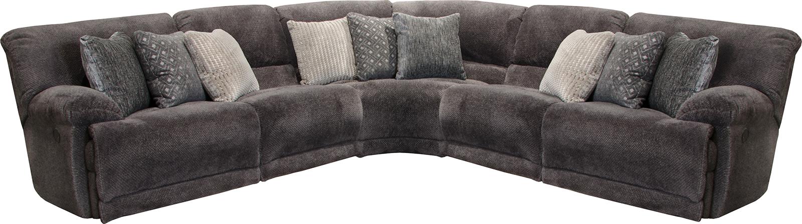 Catnapper Furniture Burbank 5pc Sectional in Smoke