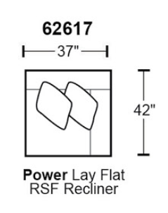 Catnapper McPherson Power Lay Flat RSF Recliner in Buff 62617 image