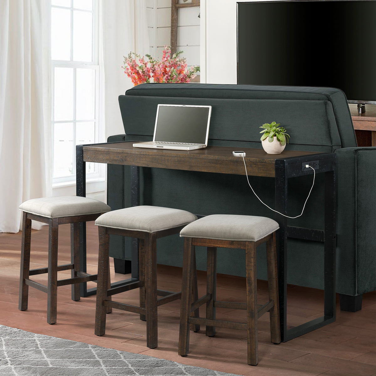 Caesar Occasional Bar Table Single Pack (Table + Three Stools)