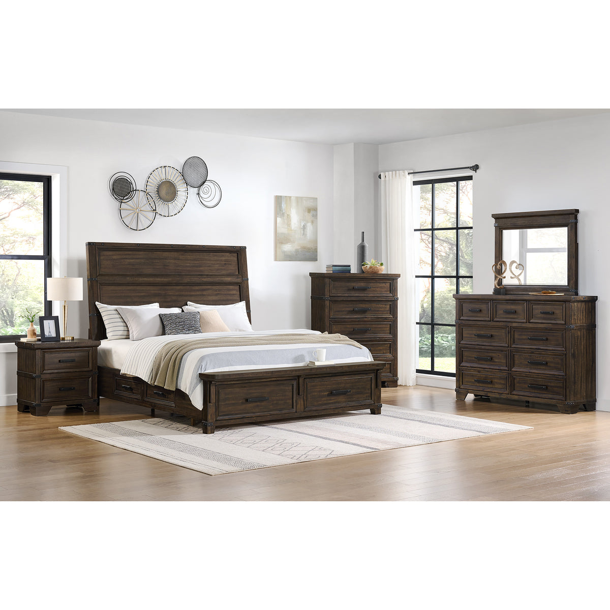 Colorado City 5-Drawer Chest in Charcoal