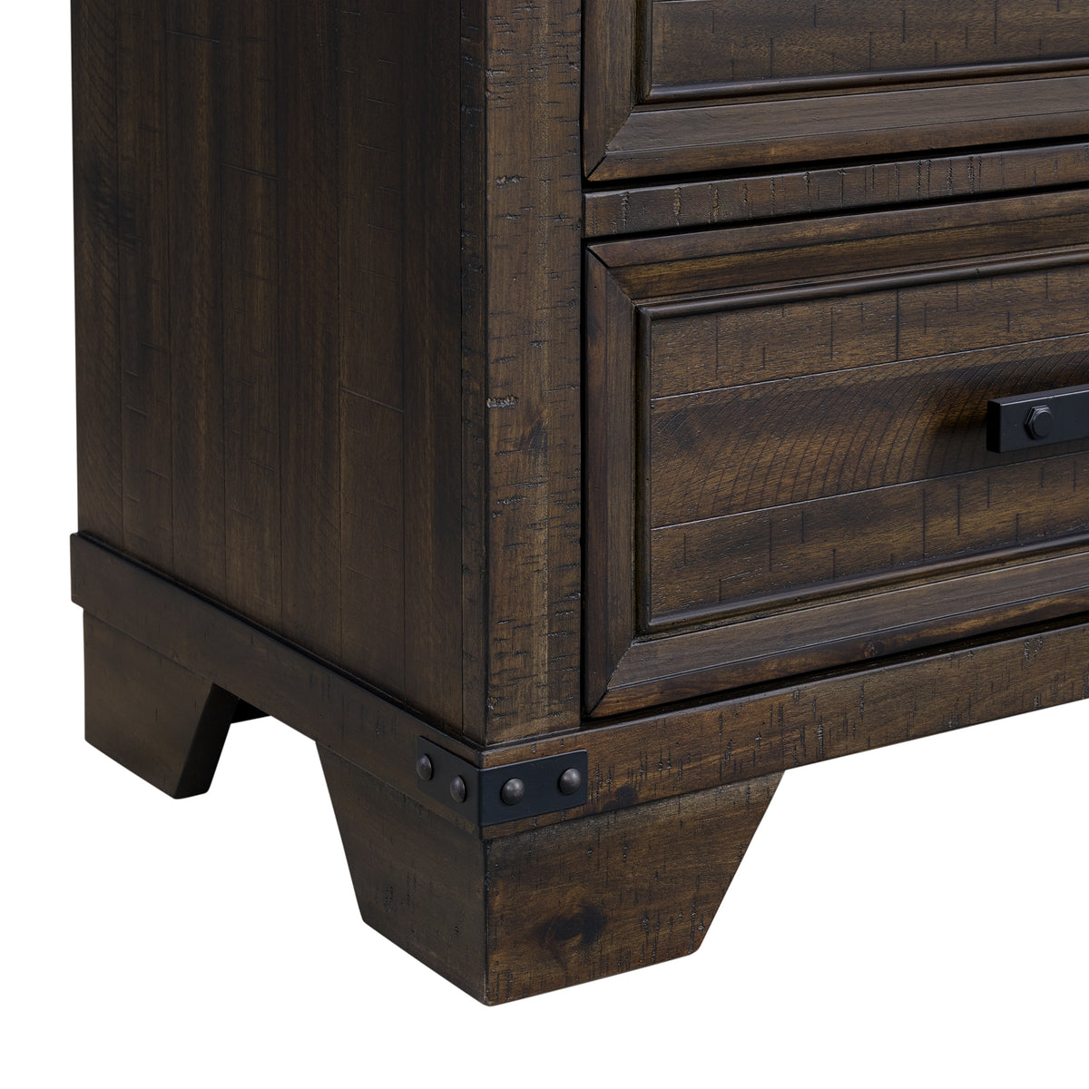 Colorado City 6-Drawer Door Chest in Charcoal - Jack’s Furniture and More (Laredo, TX)