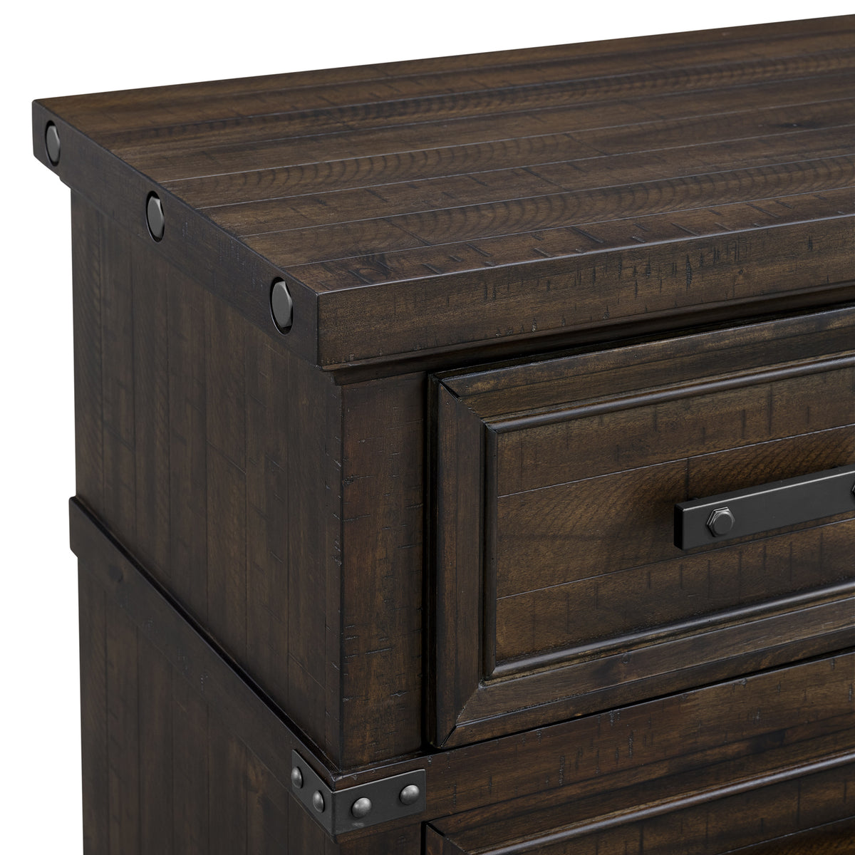 Colorado City 5-Drawer Chest in Charcoal