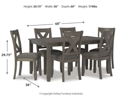 Caitbrook Dining Table and Chairs (Set of 7) - Jack’s Furniture and More (Laredo, TX)