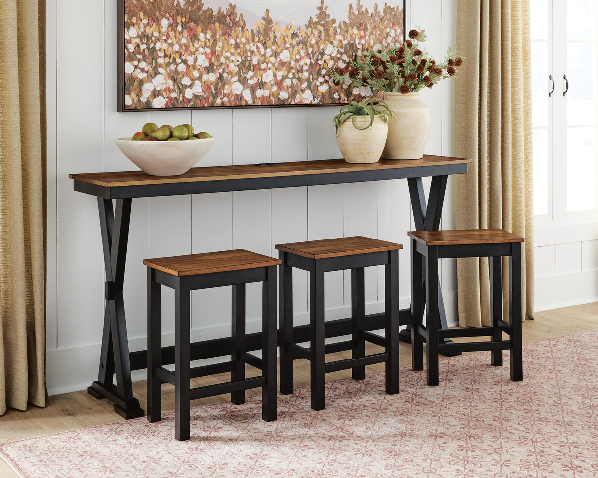 Wildenauer Counter Height Dining Table and 3 Barstools Set - Jack’s Furniture and More (Laredo, TX)