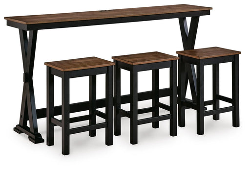 Wildenauer Counter Height Dining Table and 3 Barstools Set - Jack’s Furniture and More (Laredo, TX)