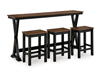 Wildenauer Counter Height Dining Table and 3 Barstools Set - Jack’s Furniture and More (Laredo, TX)