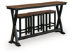 Wildenauer Counter Height Dining Table and 3 Barstools Set - Jack’s Furniture and More (Laredo, TX)