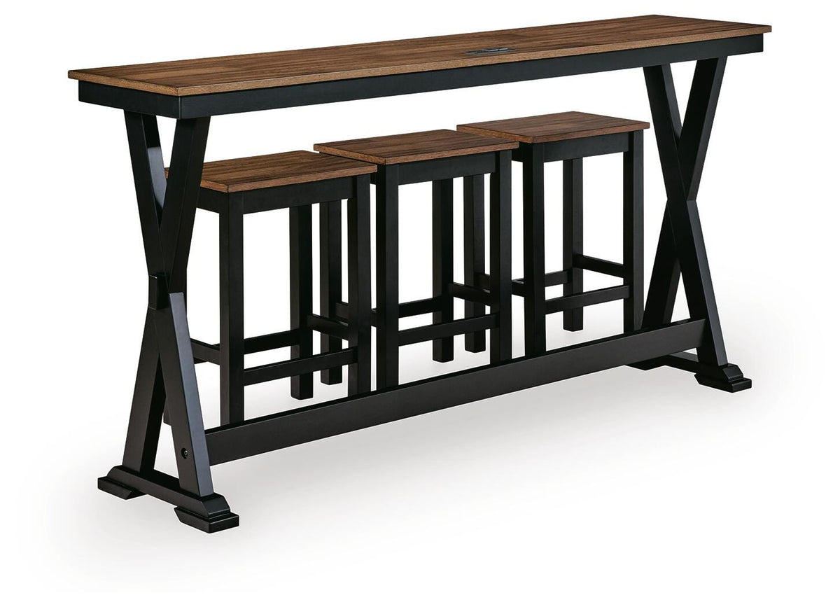Wildenauer Counter Height Dining Table and 3 Barstools Set - Jack’s Furniture and More (Laredo, TX)