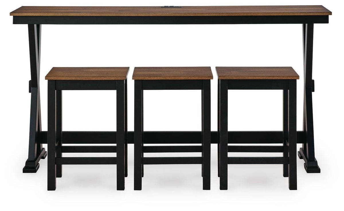 Wildenauer Counter Height Dining Table and 3 Barstools Set - Jack’s Furniture and More (Laredo, TX)
