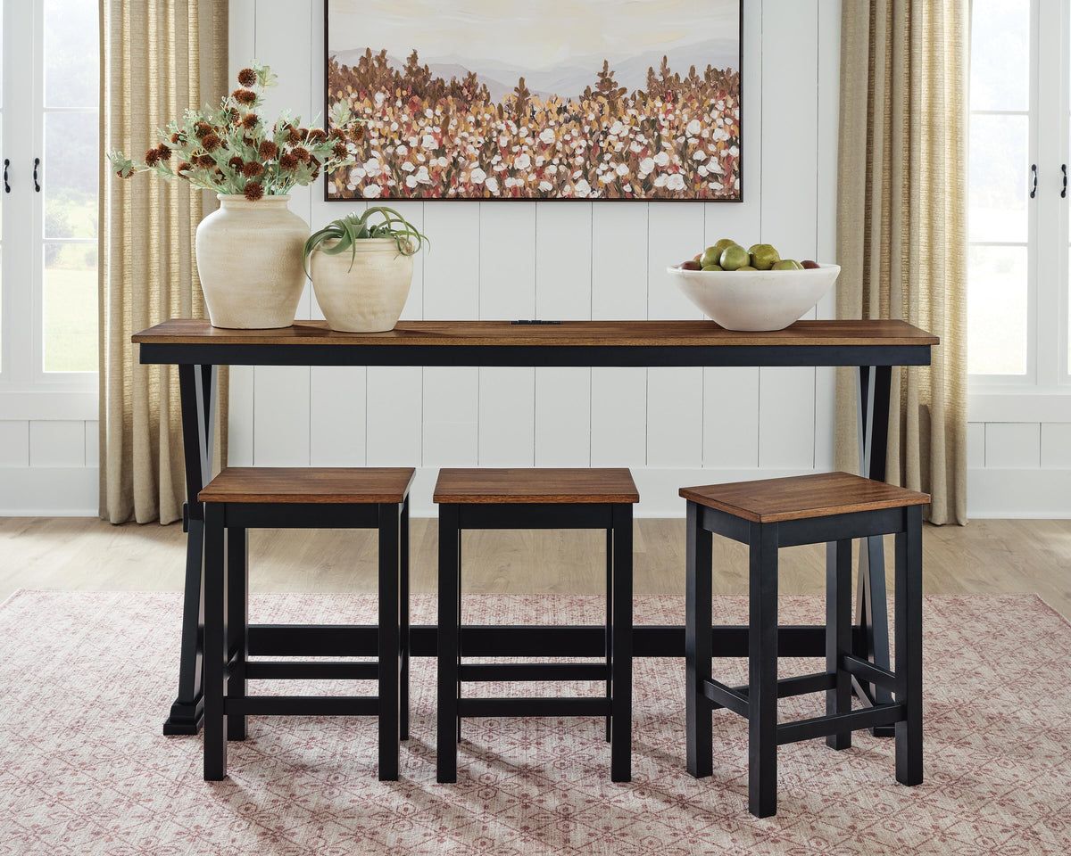 Wildenauer Counter Height Dining Table and 3 Barstools Set - Jack’s Furniture and More (Laredo, TX)