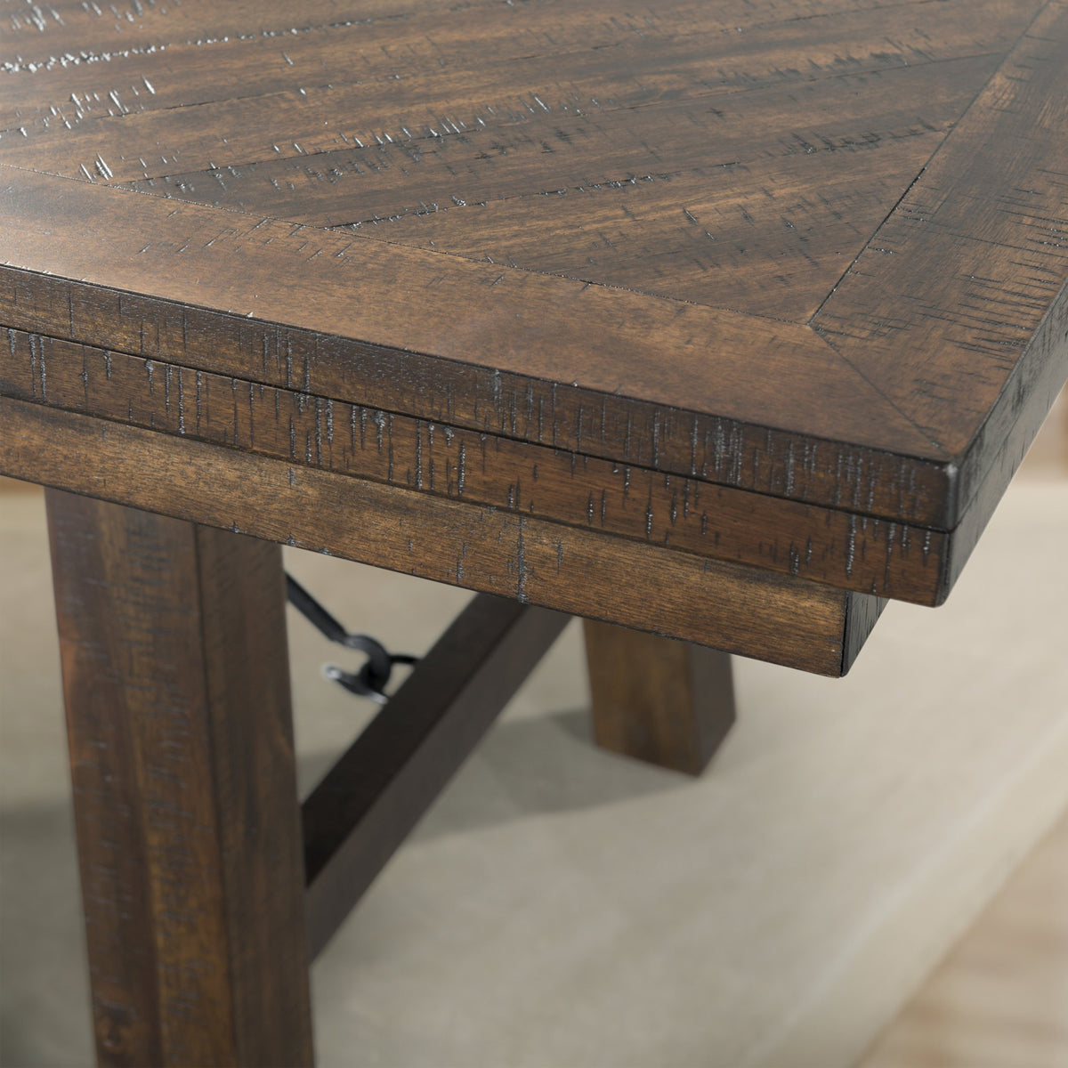 Jax 6pc Dining Set- Table 4 Upholstered Side Chairs & Bench - Jack’s Furniture and More (Laredo, TX)