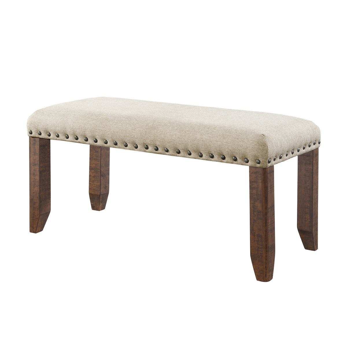 Jax 6pc Dining Set- Table 4 Upholstered Side Chairs & Bench - Jack’s Furniture and More (Laredo, TX)