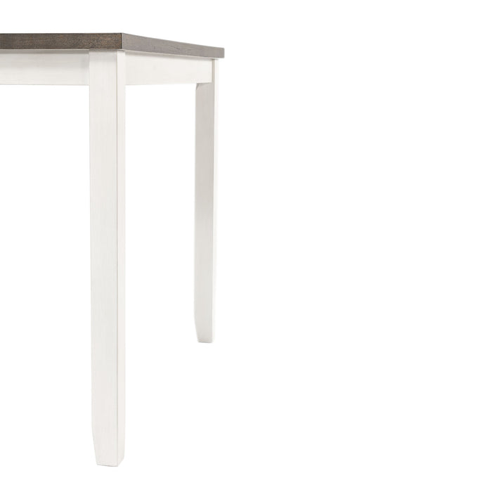 Martin 5pc Counter Set (Dark Brown Top - White Base) - Jack’s Furniture and More (Laredo, TX)