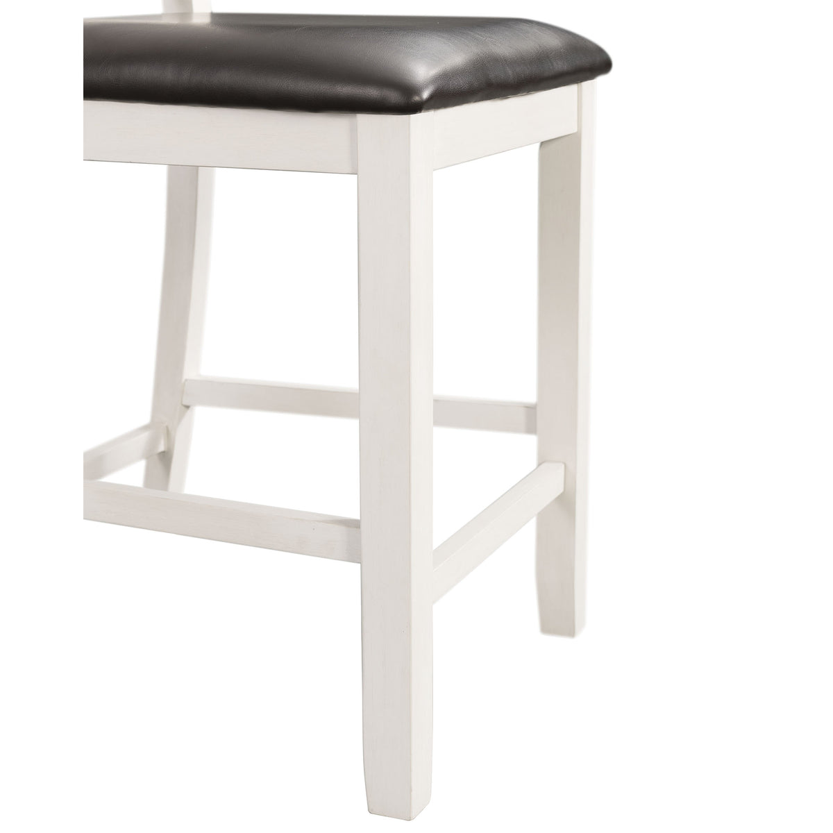 Martin 5pc Counter Set (Dark Brown Top - White Base) - Jack’s Furniture and More (Laredo, TX)