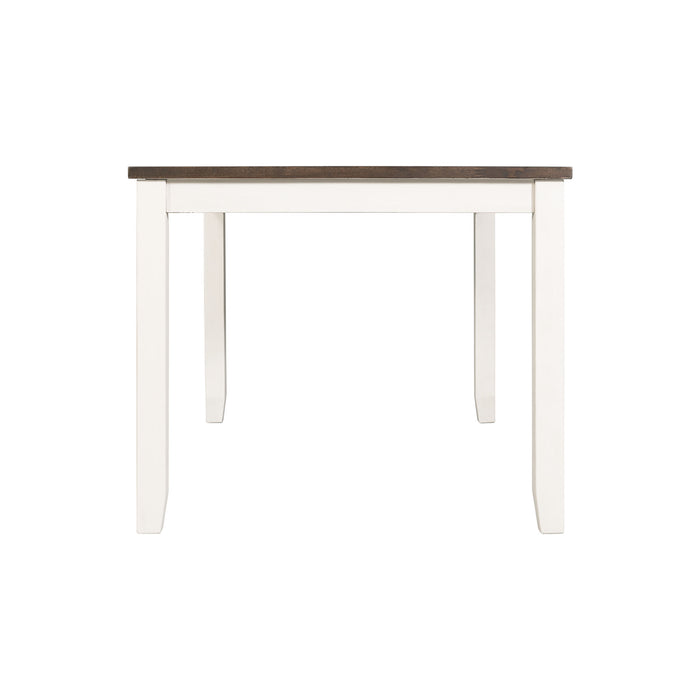 Martin 5 Pc Dining set (Dark Brown Top - White Base) - Jack’s Furniture and More (Laredo, TX)