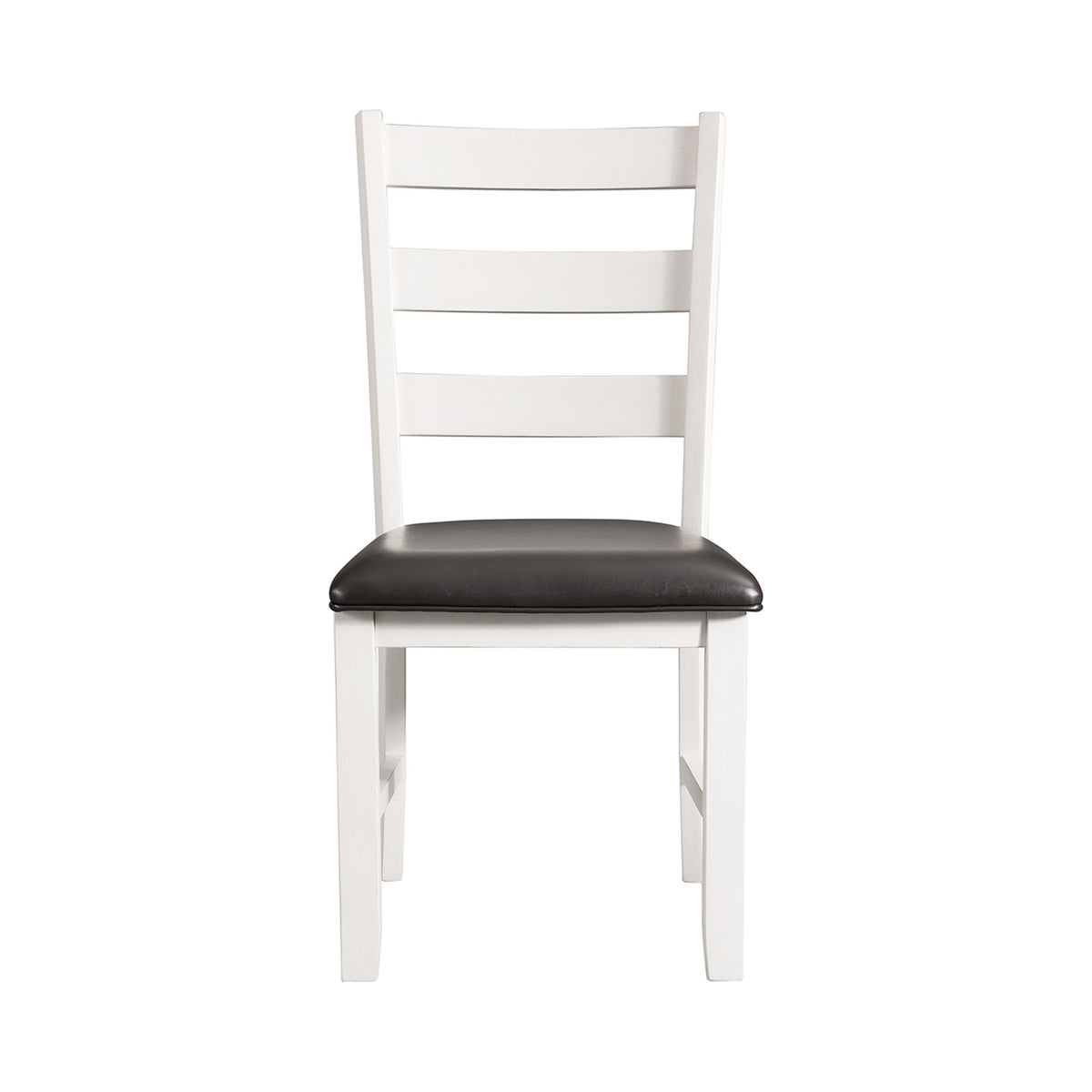 Martin 5 Pc Dining set (Dark Brown Top - White Base)