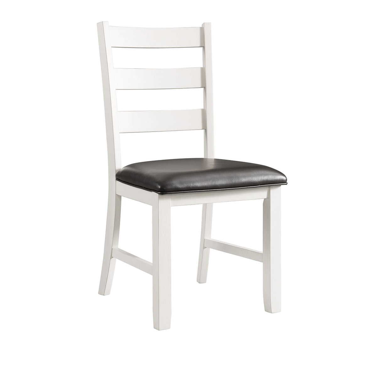 Martin 3 pc Drop Leaf Dining Set (Dark Brown Top - White Base)