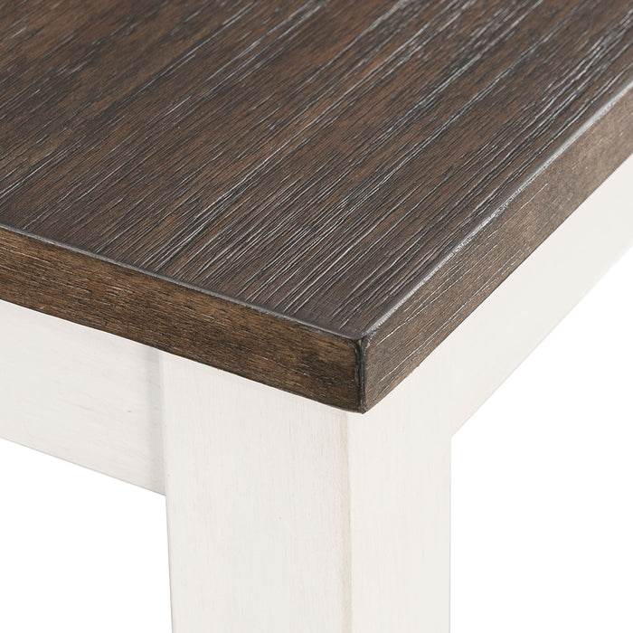 Martin 5pc Counter Set (Dark Brown Top - White Base) - Jack’s Furniture and More (Laredo, TX)