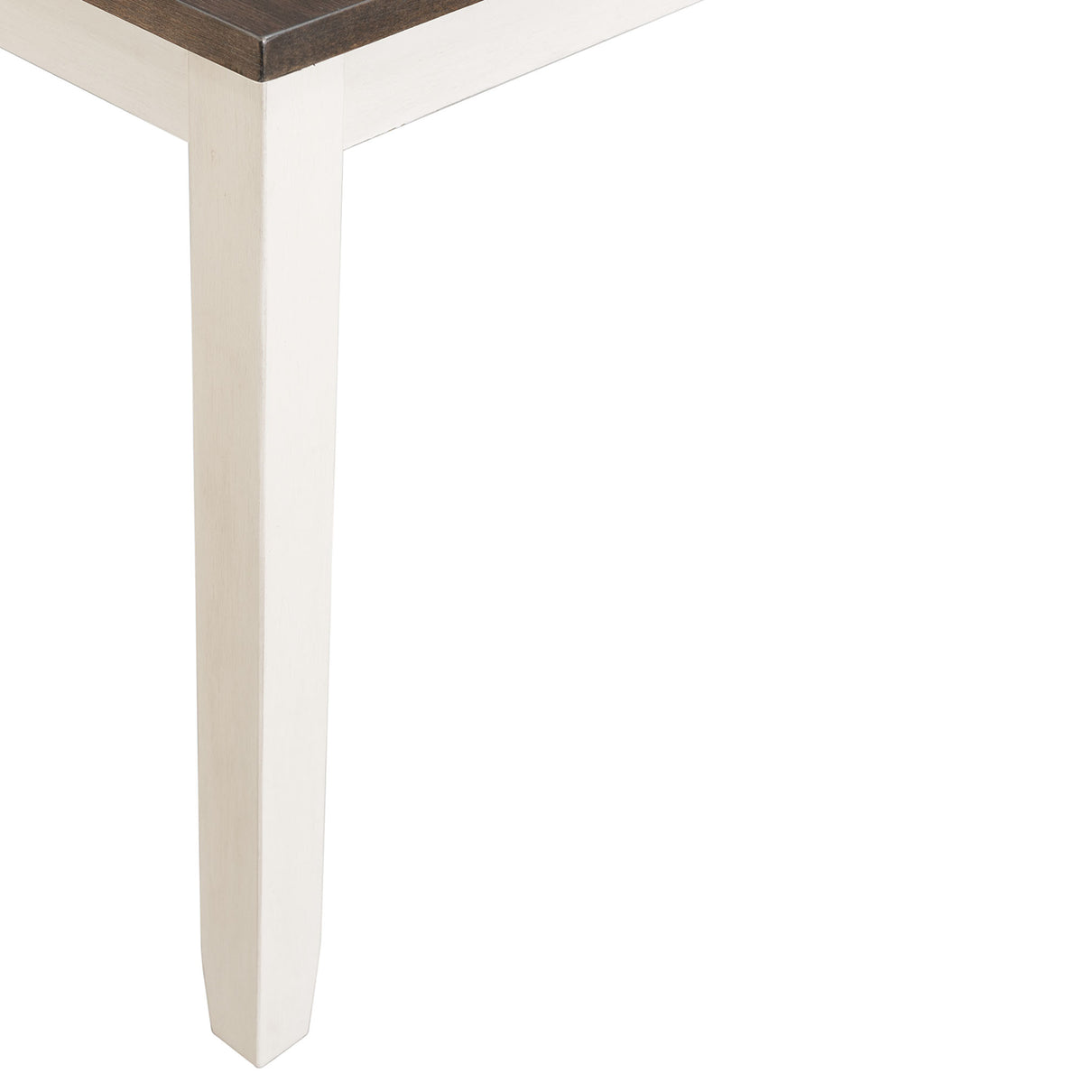 Martin 5 Pc Dining set (Dark Brown Top - White Base)