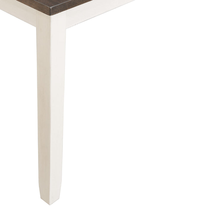 Martin 5 Pc Dining set (Dark Brown Top - White Base) - Jack’s Furniture and More (Laredo, TX)