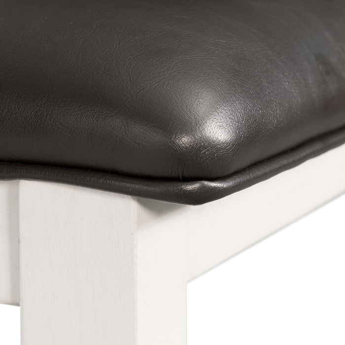 Martin 5pc Counter Set (Dark Brown Top - White Base) - Jack’s Furniture and More (Laredo, TX)