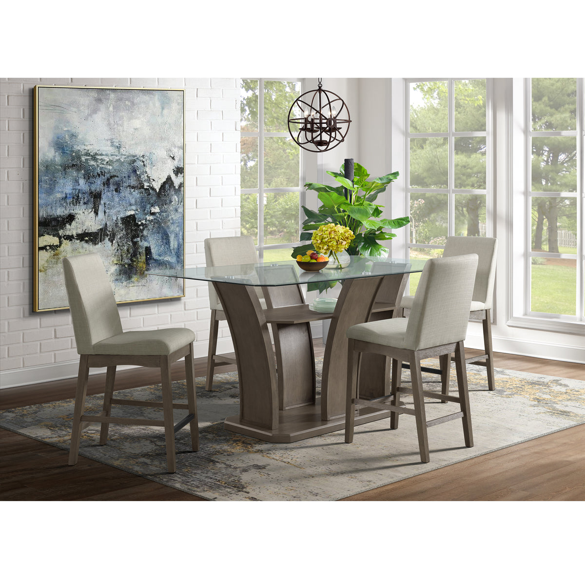 Dapper Grey Rectangular Counter Table - Jack’s Furniture and More (Laredo, TX)